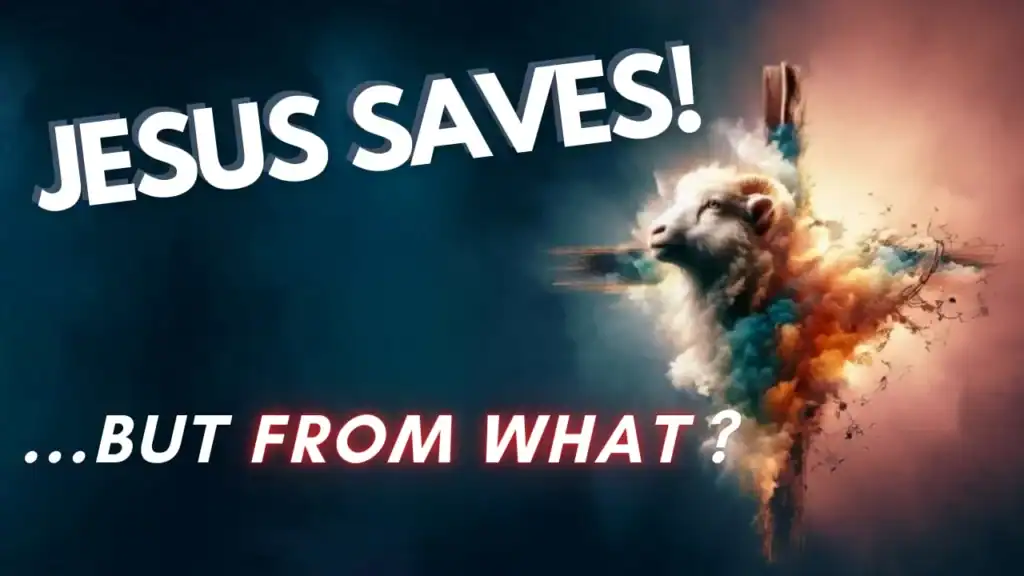 Thumbnail for Bible study on what Jesus truly saves you from, showing freedom, identity, and the power of truth.