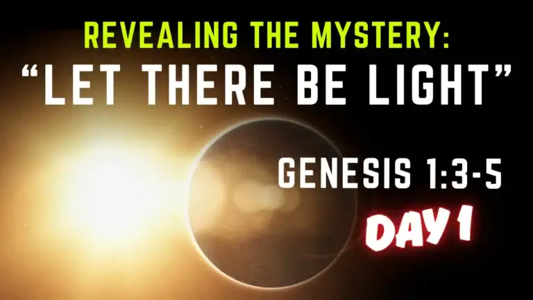 Thumbnail for Bible study on Genesis 1:3-5 and spiritual meaning of 'Let there be light'